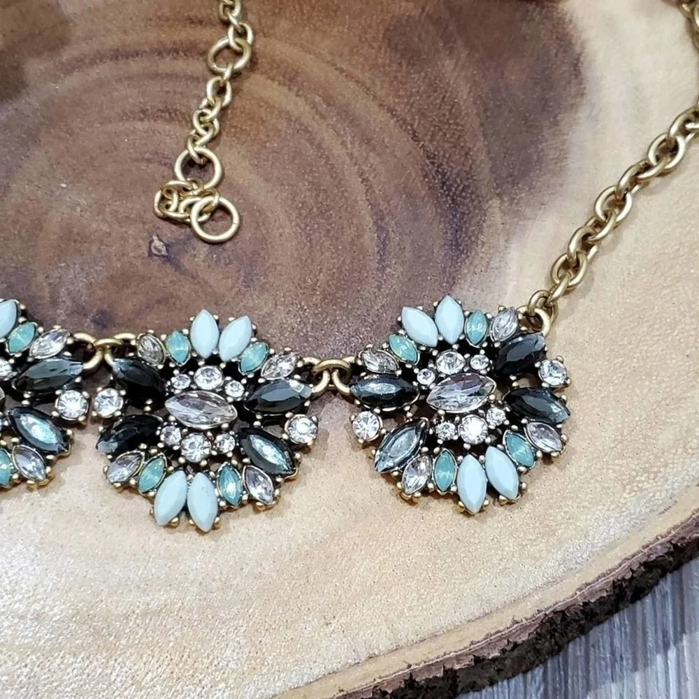 J. Crew green‎ statement necklace
